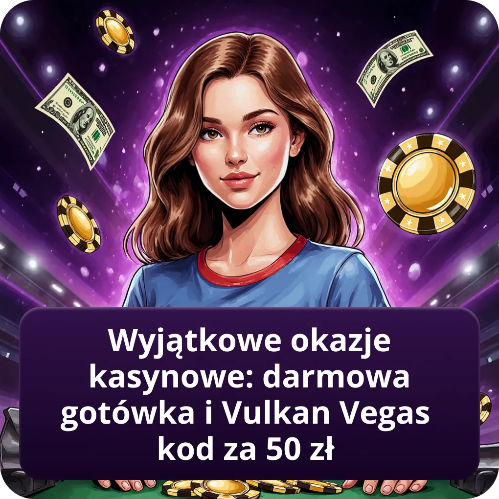 Wyjątkowe okazje kasynowe i Vulkan Vegas bonus kod za 50 zł