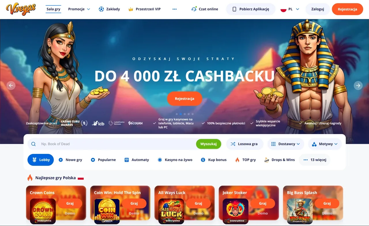 Wersja mobilna strony jako alternatywa dla Vulkan Vegas aplikacja